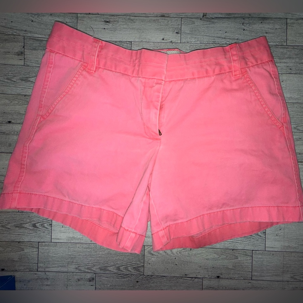 J. CREW Chino Shorts Faded Hot Pink (woman’s size 8)